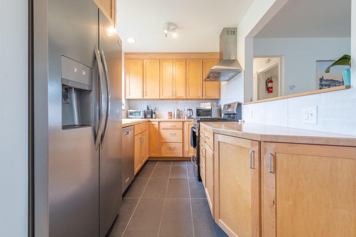 Kitchen with all the basic essentials and plenty of room to cook up a feast.